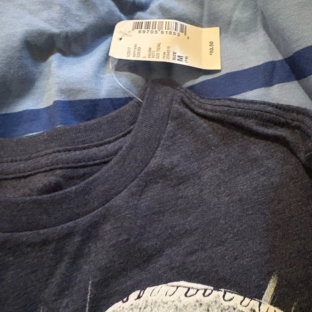 The Children's Place Navy and Blue Graphic Tees